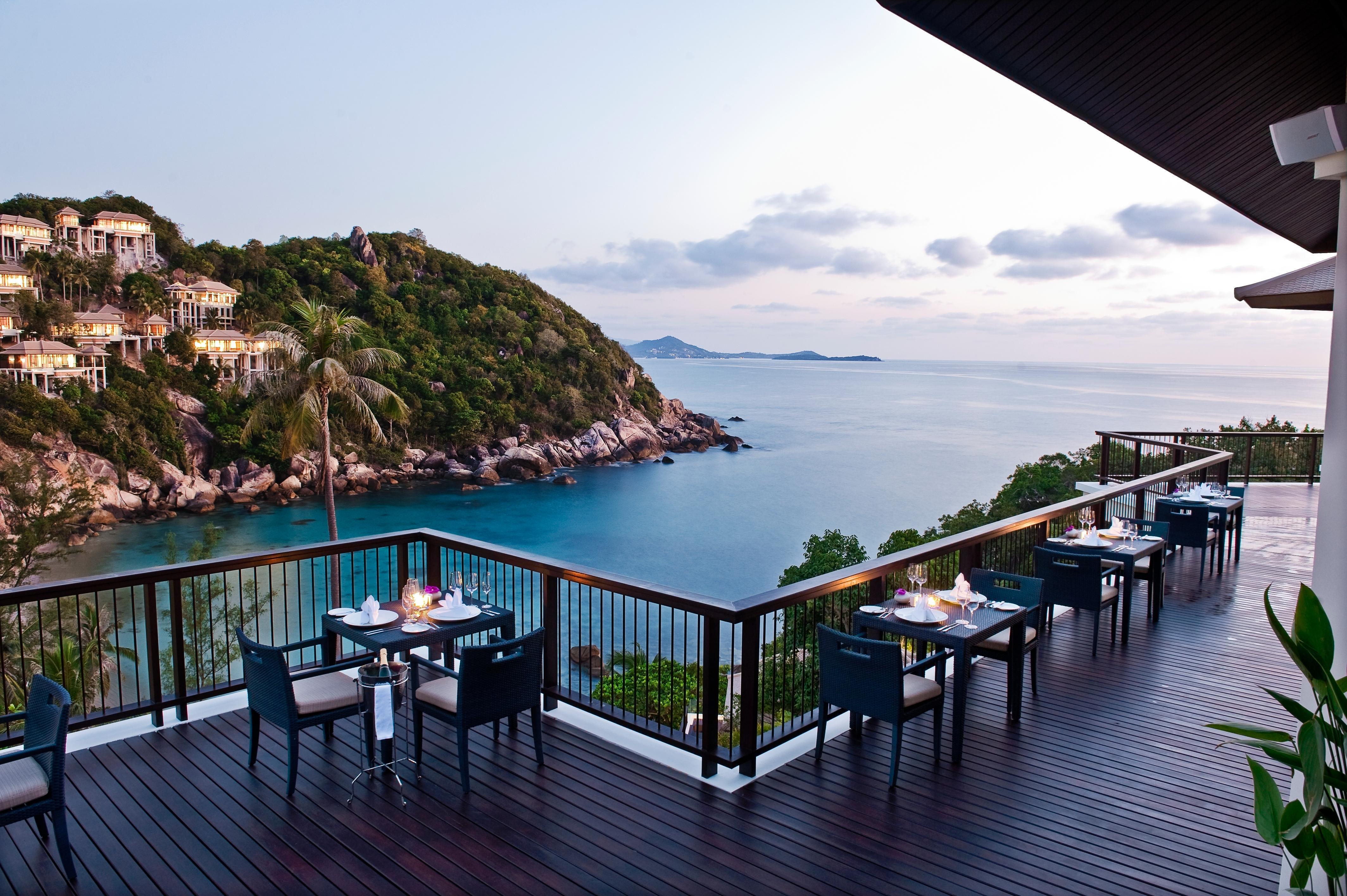 فندق Banyan Tree Samui شاطئ لاماي المطعم الصورة
